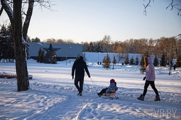 Пейзажи зимней Брестской крепости