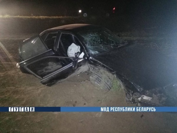 В Брестской области водитель «Ауди» вылетел в кювет