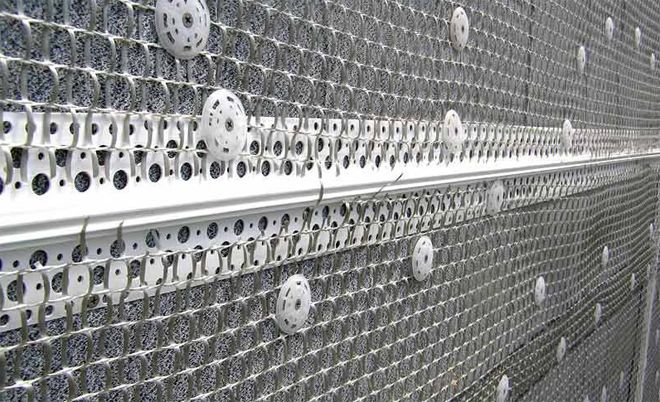 Применение затеняющей фасадной сетки