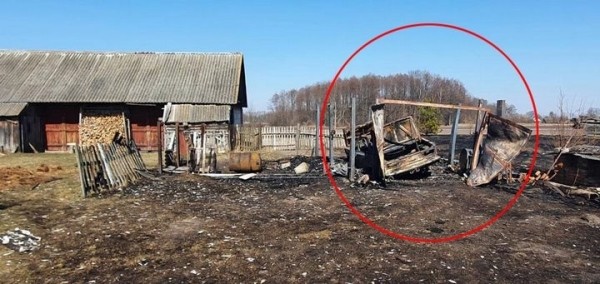 В Кобринском районе огонь уничтожил или повредил 6 строений и автомобиль В Кобринском районе огонь уничтожил или повредил 6 строений и автомобиль