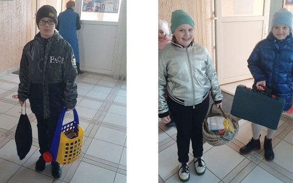 Вместо рюкзаков – корзинки и котомки: в Мирской средней школе креативно прошел последний день перед каникулами Вместо рюкзаков – корзинки и котомки: в Мирской средней школе креативно прошел последний день перед каникулами