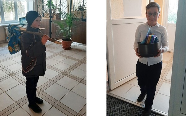 Вместо рюкзаков – корзинки и котомки: в Мирской средней школе креативно прошел последний день перед каникулами Вместо рюкзаков – корзинки и котомки: в Мирской средней школе креативно прошел последний день перед каникулами