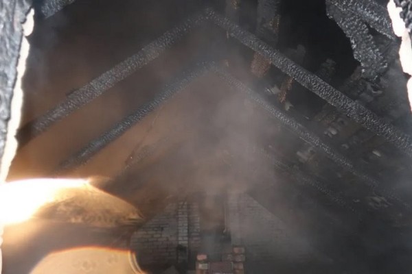 В Брестской области в Спорово горел дом