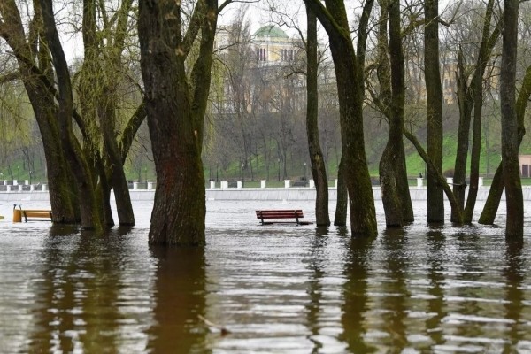 В Гомеле затопило главный городской пляж