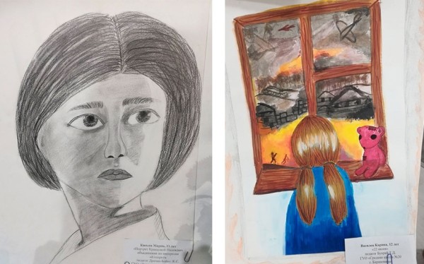 Итоги городского этапа областной выставки "Победу помнит Беларусь": рисунки победителей