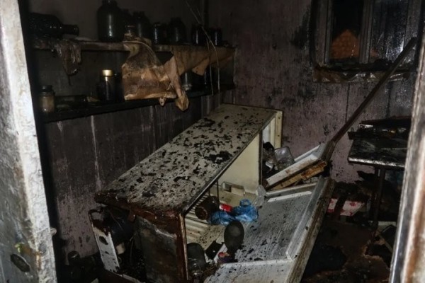 В Брестской области в Спорово горел дом