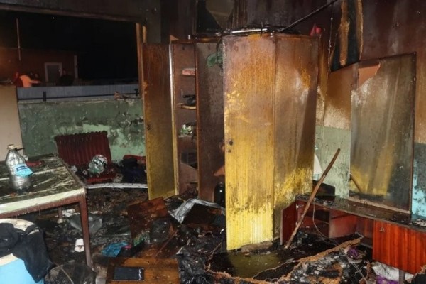 В Брестской области в Спорово горел дом