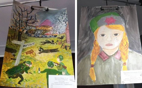 Итоги городского этапа областной выставки "Победу помнит Беларусь": рисунки победителей