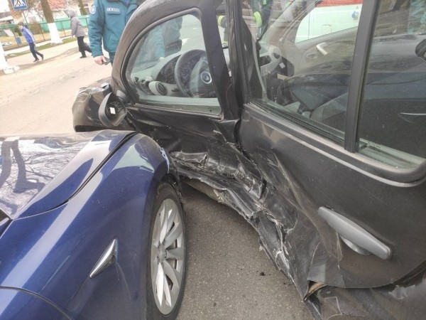 «Тесла» попала в ДТП в Минском области «Тесла» попала в ДТП в Минском области