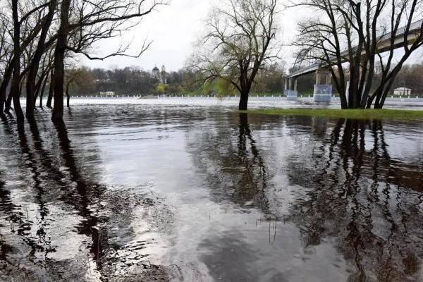 В Гомеле затопило главный городской пляж
