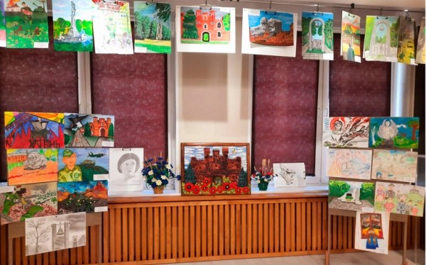 Итоги городского этапа областной выставки "Победу помнит Беларусь": рисунки победителей