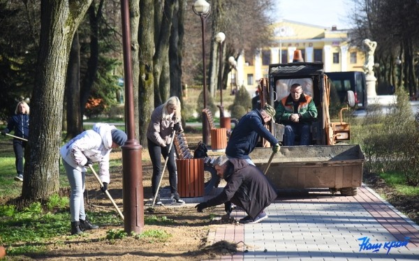 На финишной прямой. В Барановичах подходит к завершению благоустройство парка На финишной прямой. В Барановичах подходит к завершению благоустройство парка