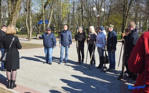 На финишной прямой. В Барановичах подходит к завершению благоустройство парка На финишной прямой. В Барановичах подходит к завершению благоустройство парка