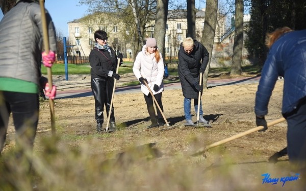 На финишной прямой. В Барановичах подходит к завершению благоустройство парка На финишной прямой. В Барановичах подходит к завершению благоустройство парка