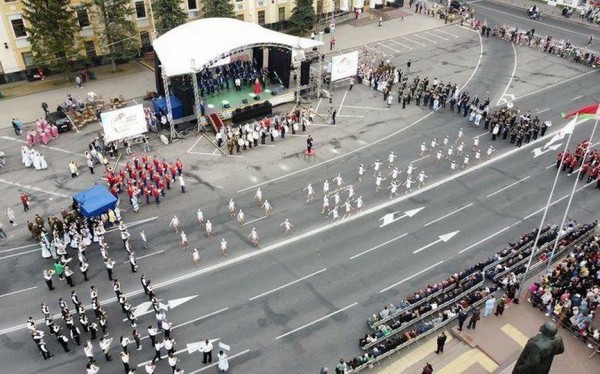 Фрагменты «Барановичской весны» с высоты