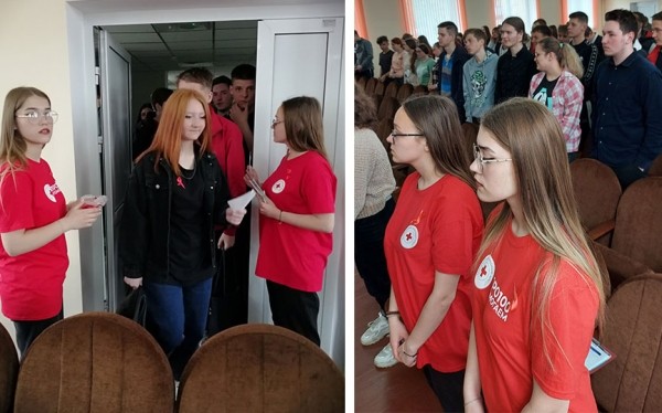 Акция ко Дню памяти умерших от СПИДа прошла в Барановичском колледже легпрома Акция ко Дню памяти умерших от СПИДа прошла в Барановичском колледже легпрома