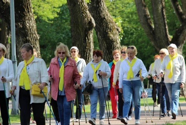 Слет любителей скандинавской ходьбы прошел в Бресте Слет любителей скандинавской ходьбы прошел в Бресте
