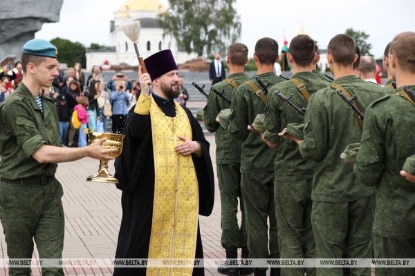 Более 120 студентов военной кафедры ГГМУ принесли присягу в Брестской крепости