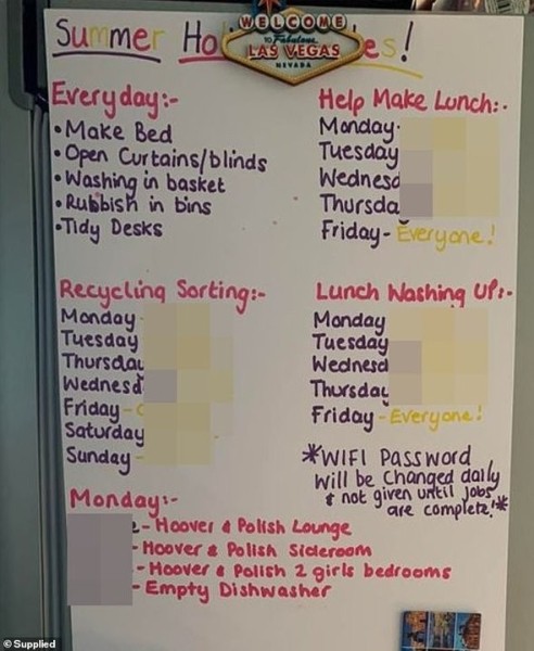 «Строгая» мама показала список дел для своих детей на каникулах. В сети спорят, не перегнула ли она «Строгая» мама показала список дел для своих детей на каникулах. В сети спорят, не перегнула ли она