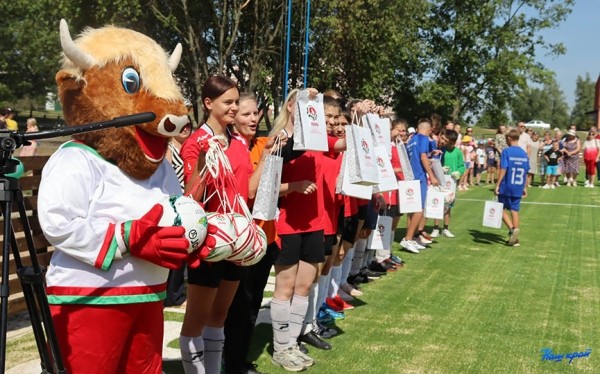 В Барановичском районе открыли футбольное поле с искусственным покрытием В Барановичском районе открыли футбольное поле с искусственным покрытием