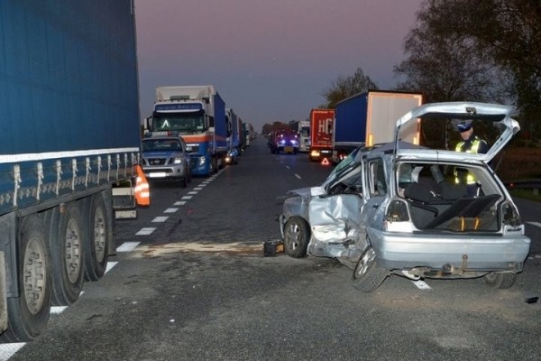В Польше фура с белорусом попала в ДТП с тремя автомобилями