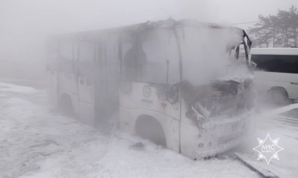 В Минске горел автобус В Минске горел автобус