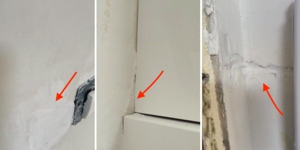 Трещины на потолке, куски обоев под шпатлевкой… Слабовидящая пара наняла строителей, которые должны были навести красоту Трещины на потолке, куски обоев под шпатлевкой… Слабовидящая пара наняла строителей, которые должны были навести красоту