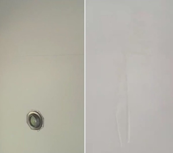 Трещины на потолке, куски обоев под шпатлевкой… Слабовидящая пара наняла строителей, которые должны были навести красоту Трещины на потолке, куски обоев под шпатлевкой… Слабовидящая пара наняла строителей, которые должны были навести красоту