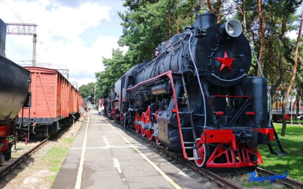 В музее железной дороги в Барановичах – новый экспонат весом 13 тонн