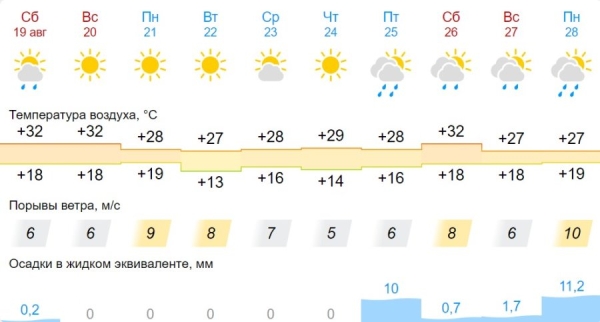 Погода в Бресте и области на выходные и следующей неделе: тропическая жара