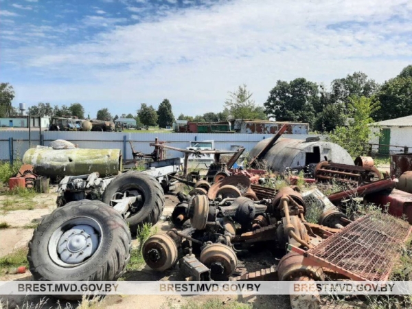 В Брестской области мужчина хранил 3400 кг металлолома в нарушение установленного порядка сбора В Брестской области мужчина хранил 3400 кг металлолома в нарушение установленного порядка сбора