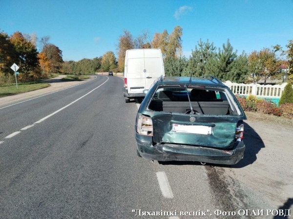 В Ляховичском районе столкнулись три автомобиля. Кто виноват?