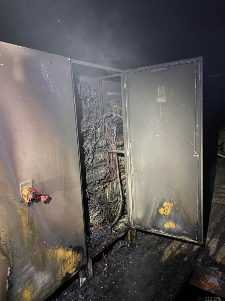 Цех распиловки древесины горел в Каменецком районе Цех распиловки древесины горел в Каменецком районе