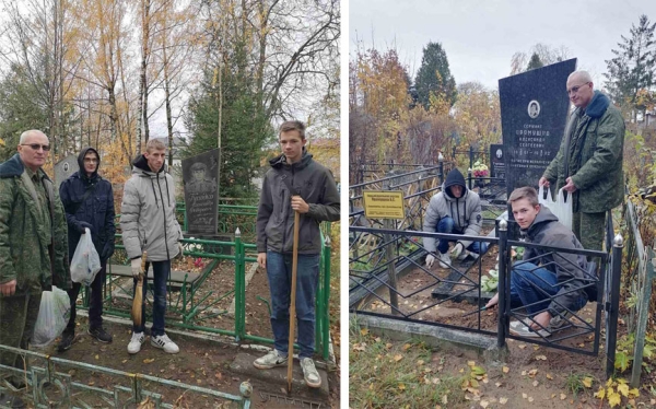 Нынешние барановичские учащиеся ухаживают за могилой сверстника из 1970-х