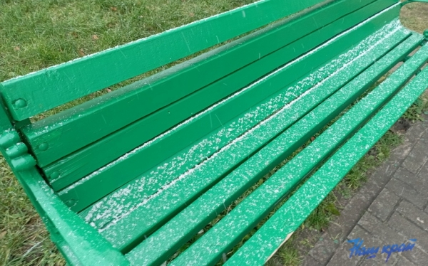 Первый снег в Барановичах. Фото и видео