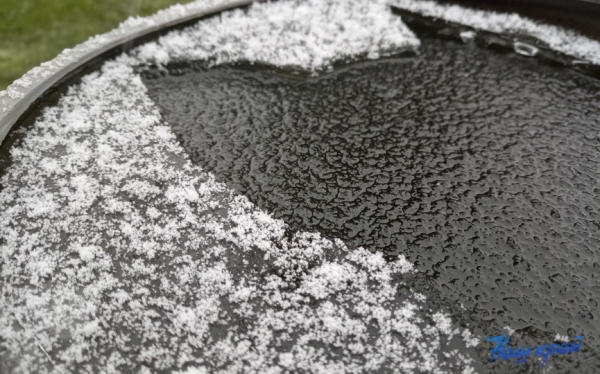 Первый снег в Барановичах. Фото и видео