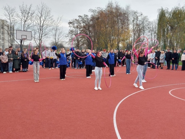 В БрГТУ торжественно открыли спортивную площадку В БрГТУ торжественно открыли спортивную площадку