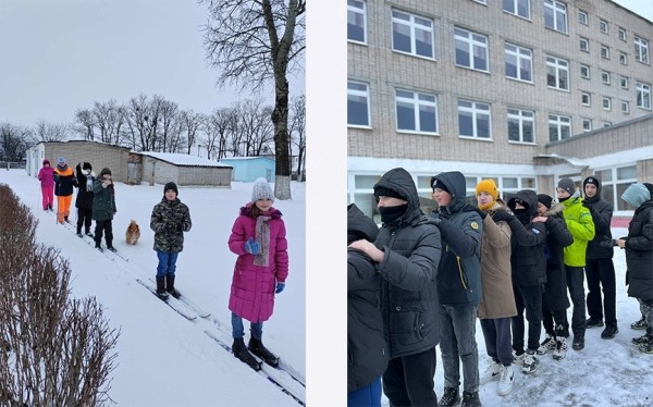 Фоторепортаж.  Зимние дворовые забавы в учреждениях образования Барановичей собрали сотни счастливых и радостных ребят