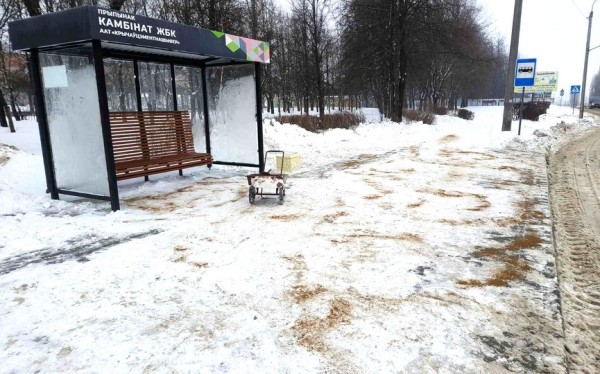 Испытание снегом в Барановичах продолжается