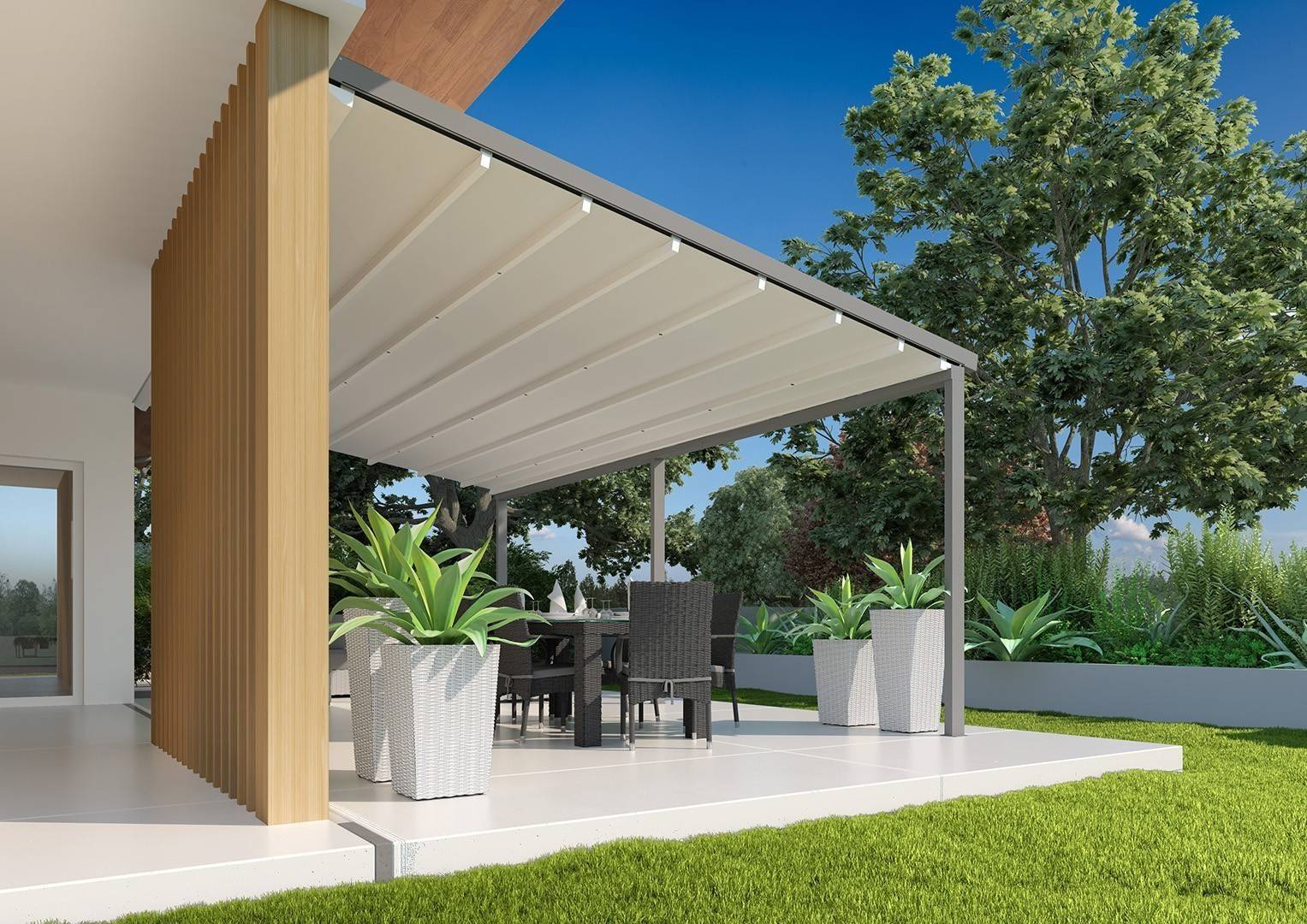 Металлопрофильные навесы для террас: преимущества и выгоды