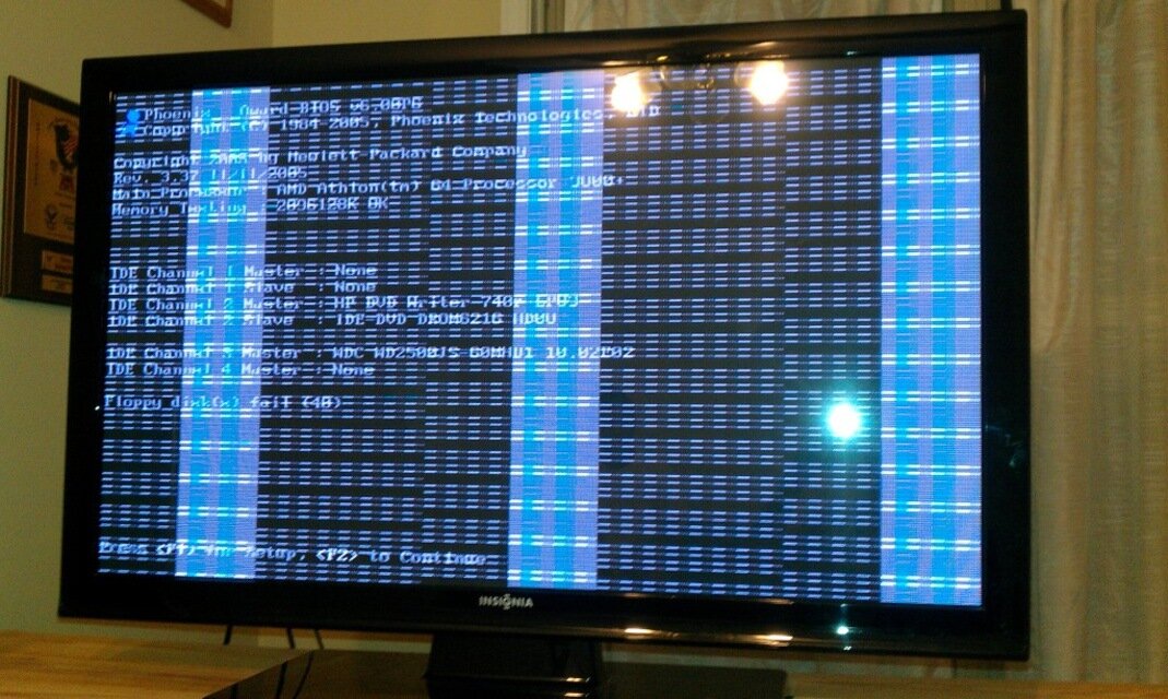 Признаки неисправности видеокарты