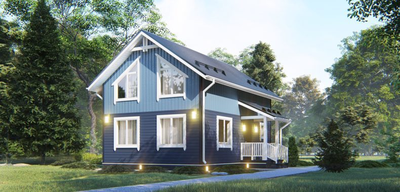 Дизайн, интерьер и стиль каркасного дома