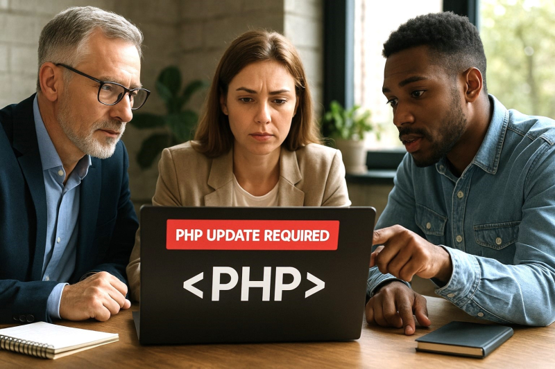  Ваш сайт просит обновить PHP: почему это важно и что делать 